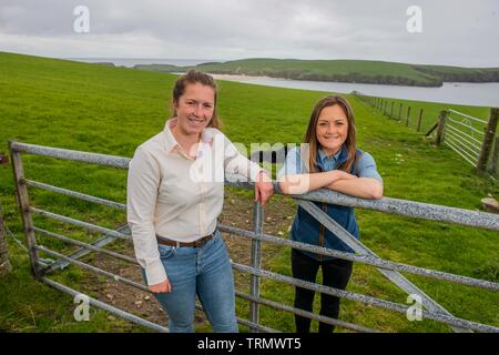 Gli agricoltori sulle Isole Shetland foto Copyright Chris Watt Tel - 07887 554 193 info@chriswatt.com www.chriswatt.com Foto Stock