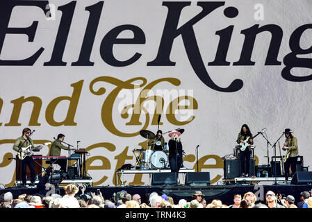 Napa Valley, California, 25 maggio 2019, Elle re sul palco del 2019 Bottiglia Rock Festival. Foto Stock