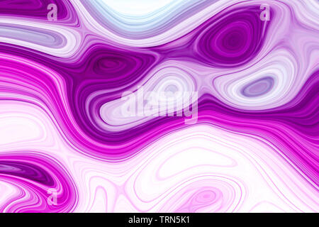 Un nuovo fluente texture per opuscoli e pieghevoli. Sfondo luminoso con neon pink forme. Nuovo di zecca illustrazione colorata in stile in marmo con gradiente. Foto Stock