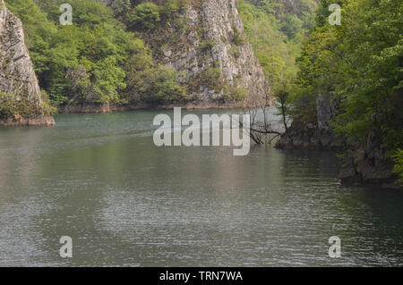Lago Matka Canyon in Macedonia Foto Stock