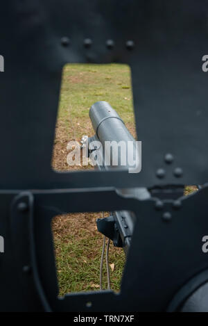 Talana Museum, Dundee, Sud Africa, 20 ottobre, 2018. Membri della Dundee ultimi irriducibili raccogliere per l annuale rievocazione del 20 ottobre 1899 Battaglia di Talana Hill. Fu il primo grande scontro tra inglesi e forze di Boer nella Seconda guerra boera. Il Britannico ha subito pesanti perdite di vite umane, compreso il loro Generale, Sir William Penn Symons, ma ha vinto il giorno. Immagine: Jonathan Oberholster/Alamy Foto Stock