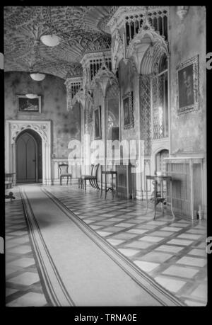 Interno, Strawberry Hill House, Waldegrave Segua la traccia di, Richmond Upon Thames, London, C1955-c1980. Creatore: Ursula Clark. Foto Stock