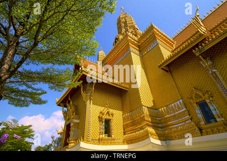 Il Tempio di Buddhavas dell'Universo Substanceless nella città antica, Samut Prakan Thailandia Foto Stock