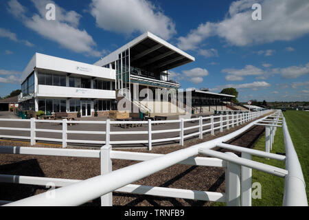 Il cavalletto principale a plumpton racecourse in villaggio plumpton in east sussex Foto Stock