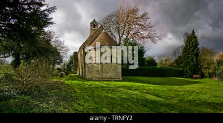 Cappella di Ognissanti, Steetley, vicino a Worksop Foto Stock