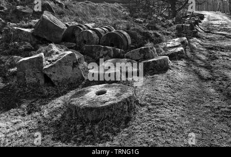 Bolo Hill Quarry, Derbyshire, Inghilterra (3) Foto Stock