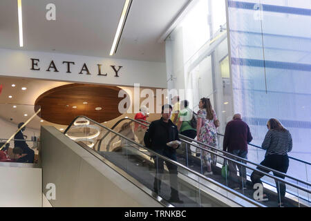 Westfield World Trade Center Shopping Mall, New York City, Stati Uniti d'America Foto Stock