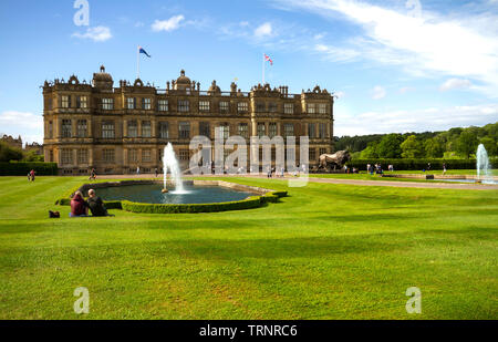 Longleat House, Wiltshire, Regno Unito. Home di Longleat Safari Park. Costruito nel 1580. Foto Stock