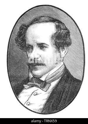 General Maggiore Sir Henry Creswicke Rawlinson, 1° Baronet, GCB, FRS (1810 - 1895) era un British East India Company ufficiale dell'esercito, politico e lorientalista, talvolta descritta come il padre di Assiriologia. Fu eletto membro della Royal Society nel febbraio 1850 sul conto di essere 'lo scopritore della chiave per il persiano antico, Babilonese, assiro e scritte in caratteri cuneiformi. L'autore di varie carte sulla filologia, antichità e geografia della Mesopotamia e dell'Asia centrale. Come eminente studioso'. Foto Stock