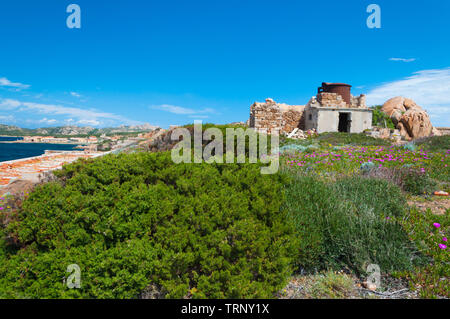 Fortezza Bastiani fortificazione Isola di Caprera Sardegna Italia Foto Stock
