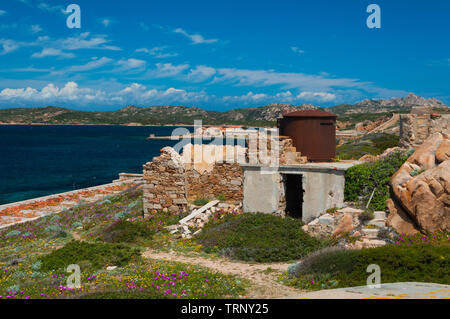 Fortezza Bastiani fortificazione Isola di Caprera Sardegna Italia Foto Stock