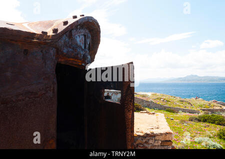 Fortezza Bastiani fortificazione Isola di Caprera Sardegna Italia Foto Stock