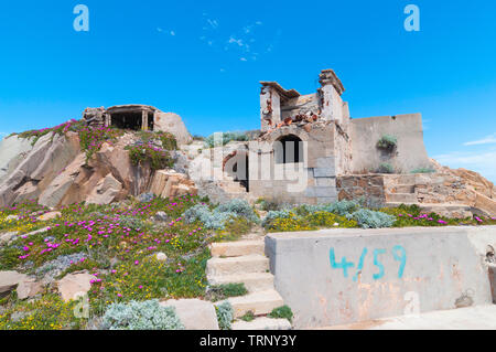 Fortezza Bastiani fortificazione Isola di Caprera Sardegna Italia Foto Stock