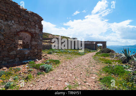 Fortezza Bastiani fortificazione Isola di Caprera Sardegna Italia Foto Stock