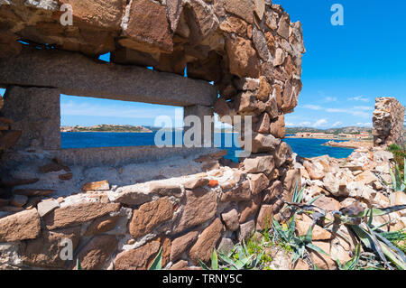 Fortezza Bastiani fortificazione Isola di Caprera Sardegna Italia Foto Stock
