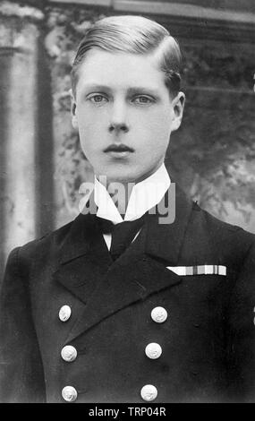 KING Edward VIII (1894-1972) come il Principe di Galles circa 1912 Foto Stock