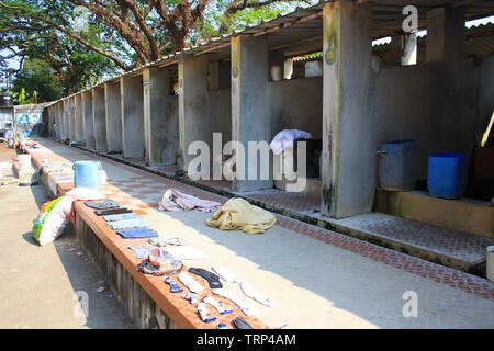 Indian servizio lavanderia in Cochin (Kochi) Foto Stock