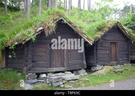 Viking case in Alesund, Norvegia Foto Stock