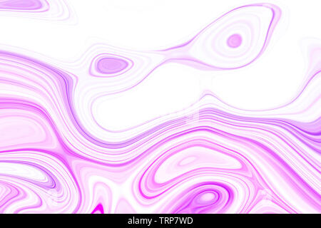 Un nuovo fluente texture per opuscoli e pieghevoli. Sfondo luminoso con neon pink e forme blu. Nuovo di zecca illustrazione colorata in stile in marmo con g Foto Stock