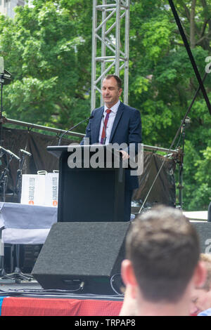 Sydney CBD area e hide park persone celebrano la giornata australiana Foto Stock