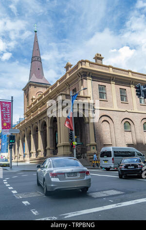 Sydney CBD area e hide park persone celebrano la giornata australiana Foto Stock