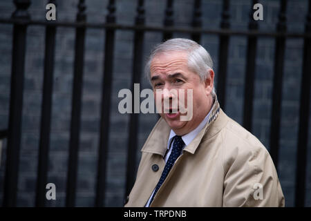 Londra 11 giugno 2019, Geoffrey Cox QC MP arriva in una riunione del gabinetto a 10 Downing Street, Londra Credit Ian Davidson/Alamy Live News Foto Stock