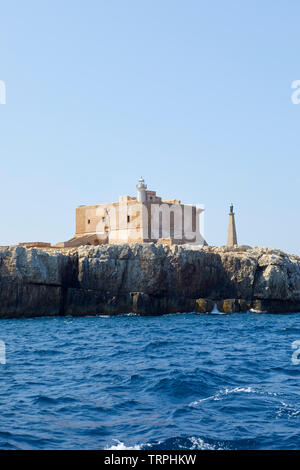 Il fort di Portopalo di Capo Passero, Sicilia, Italia Foto Stock