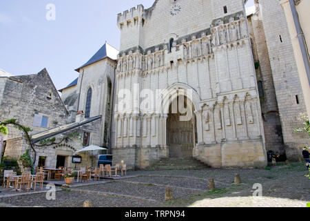 Candes St Martin chiesa Foto Stock