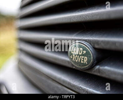 Land Rover badge Foto Stock