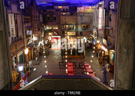 TOKYO, Giappone, 20 Maggio 2019 : Shin-Yokohama Ramen Museum. Il museo è un ramen noodle-parco a tema dove famosi negozi e per le strade dei buoni vecchi giorni Foto Stock