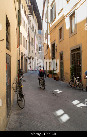 Una strada posteriore a Firenze, Italia Foto Stock