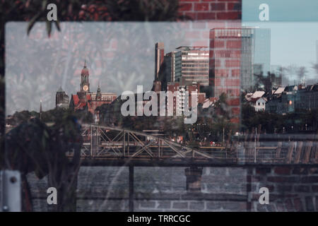 Architekture Hafencity und Halzhafen Foto Stock