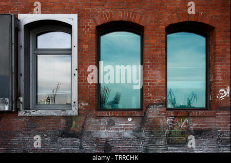 Architekture Hafencity und Halzhafen Foto Stock