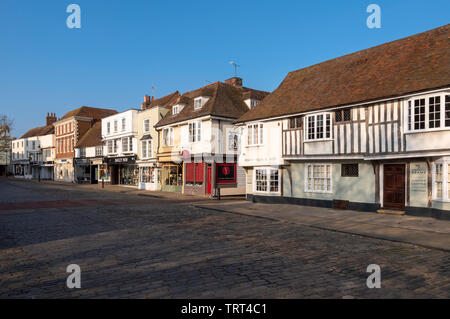 Corte Street nella storica città mercato di Faversham Kent Foto Stock