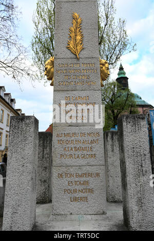 L'Ilirija colonna nella Rivoluzione francese Square, Città di Lubiana, Slovenia, Europa Ilirija colonna è un monumento di pietra, dedicata alle province Ilirian, t Foto Stock