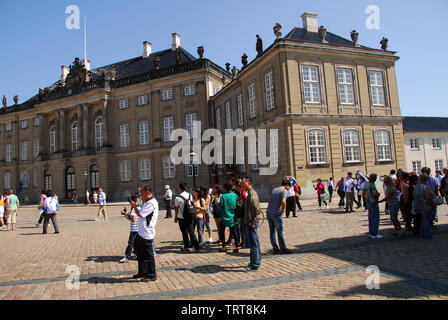 Copenhagen, Danimarca, il Palazzo di Amalienborg Foto Stock