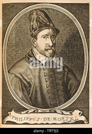 PHILIPPE de Monte (1521-1603), compositore fiammingo Foto Stock