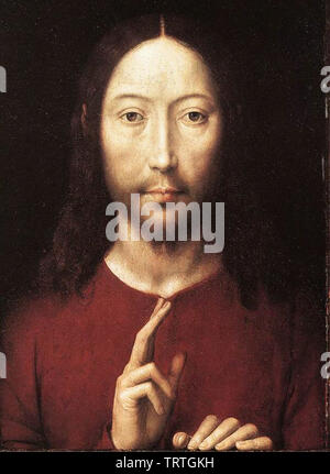 Hans Memling - Cristo Benedicente 1481 Foto Stock