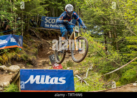 UCI DI COPPA DEL MONDO Downhill Fort William 2019 Foto Stock