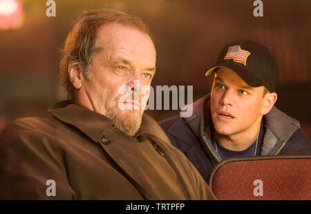 JACK NICHOLSON e Matt Damon in defunti (2006). Copyright: solo uso editoriale. No merchandising o copertine di libri. Questa è una distribuita pubblicamente handout. I diritti di accesso soltanto, senza licenza di copyright fornite. Solo per essere riprodotto in concomitanza con la promozione di questo film. Credito: Warner Bros Pictures/VERTIGO ENTERTAINMENT/iniziali intrattenere / COOPER, ANDREW / Album Foto Stock