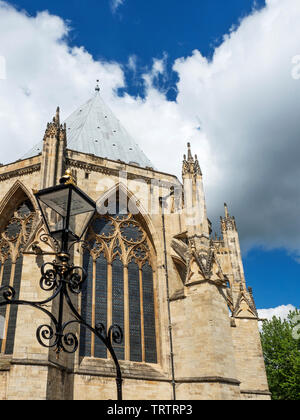 La Chapter House a York Minster città di York Yorkshire Inghilterra Foto Stock