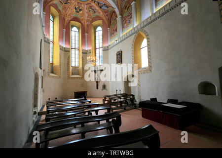 Interno della Cappella nel castello di Ljubljana, città di Lubiana, Slovenia, l'Europa. Foto Stock