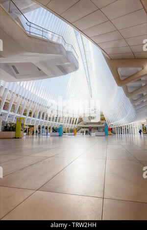 L'occhio al Westfield World Trade Center Mall Foto Stock