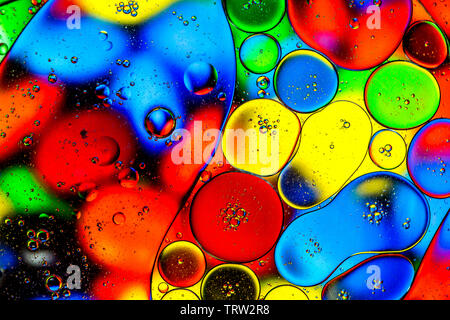 Abstract colorate bolle organico macro texture pattern Foto Stock