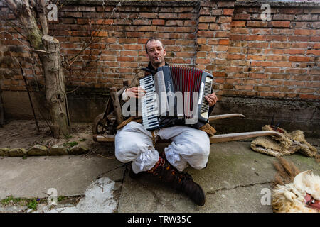 Tradizionale, protetto dall'UNESCO " Buso' eredità di Mohacs, Ungheria Foto Stock