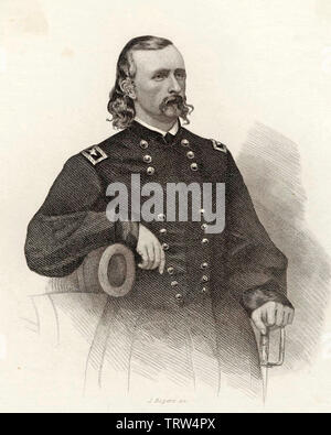 GEORGE Armstrong Custer (1839-1876) United States Army officer Foto Stock