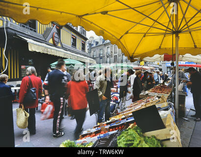 Giorno di mercato. Dieppe. La Normandia. La Francia. Foto Stock