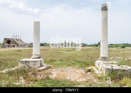 L'Hippodrome, Al Bass sito archeologico, pneumatico, Libano Foto Stock