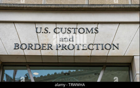 US Customs and Border Protection US Department of Homeland Security Ronald Reagan Commercio internazionale la costruzione di Washington DC Foto Stock