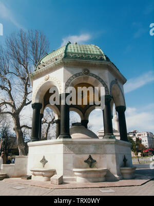 Fontana di tedesco in Piazza Sultanahmet, Istanbul, Turchia. Foto Stock